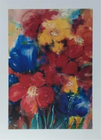 Vibrant Floral Watercolour