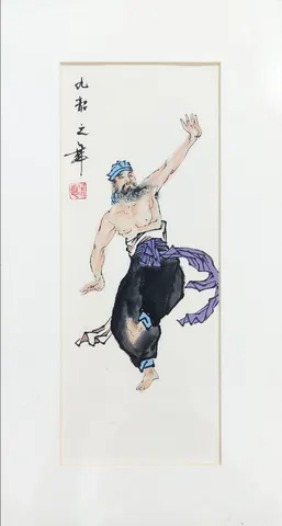 Old Beijing Daily Life – Series 4 - Chinese Ink Painting (Matted)