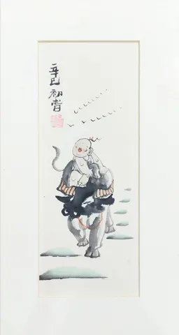 Old Beijing Childhood & Companionship – Series 8 - Chinese Ink Painting (Matted)