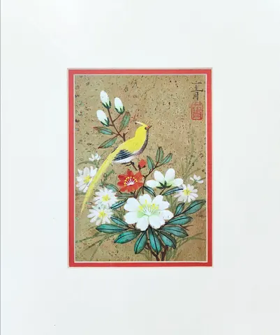 Bird & Blossoms 11 – Watercolor & Ink on Paper