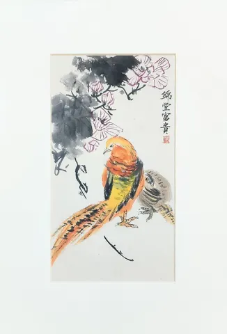 Watercolor Birds & Blossoms