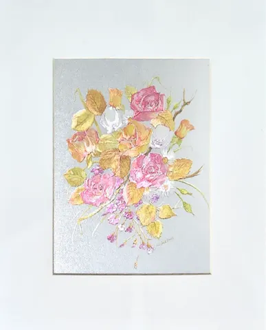 Vintage Decorative Art Print - Botanical Illustration with Blossoms 2