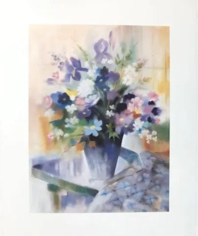 Colorful Bouquet Vase  – Art Print