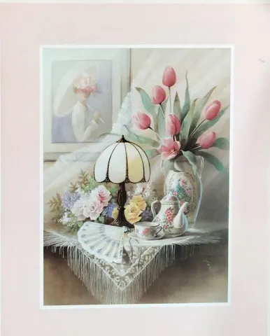 Colorful Bouquet Vase  – Art Print