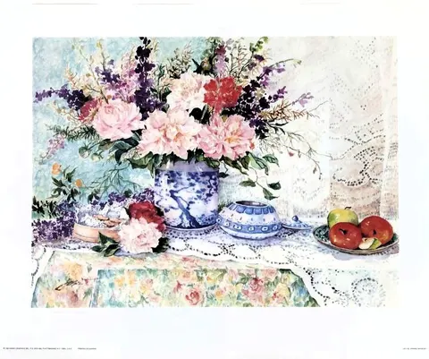 Colorful Bouquet Vase  – Art Print