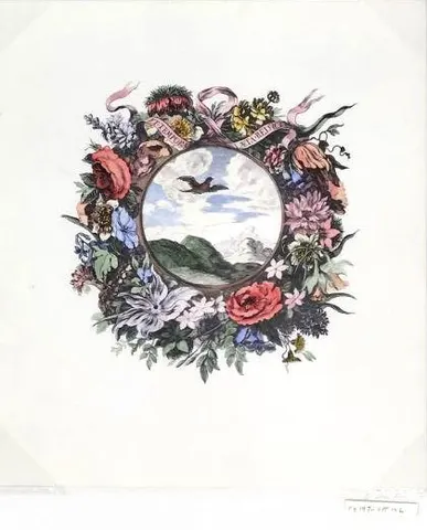 Floral Wreath Landscape