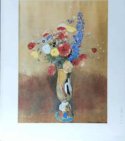 Wild Flowers in a Long‑Necked Vase (Vase of Flowers)
