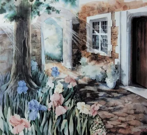 Garden Archway Scene