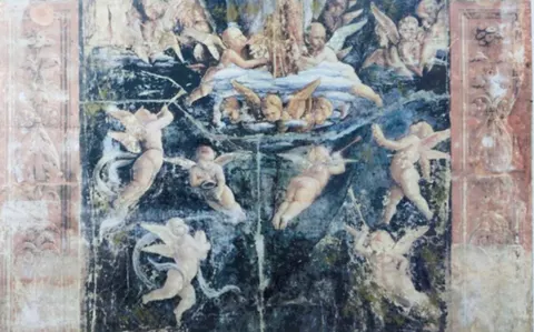 Cherubs with Harvest Basket