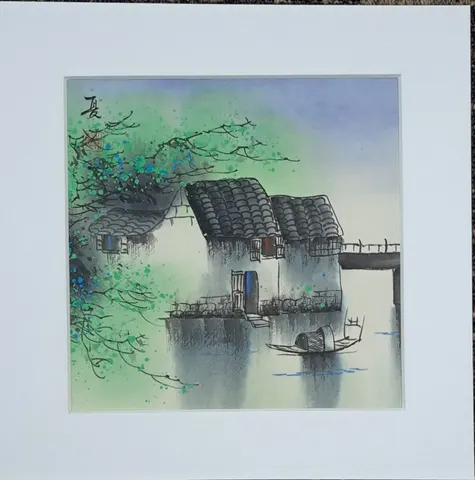 Riverside Houses 3 – Watercolor Painting