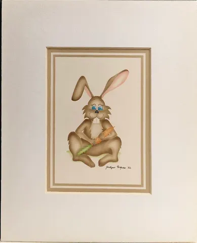 Vintage Rabbit & Carrot I – Jocelyne Forgues (1982)