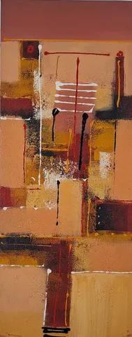 Geometric Abstract with Earthy Tones II