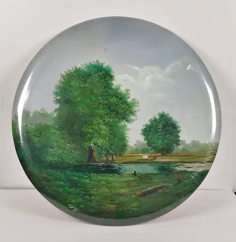 Circular Decorative Oil Painting Plate 12