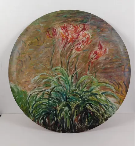 Circular Decorative Oil Painting Plate 13