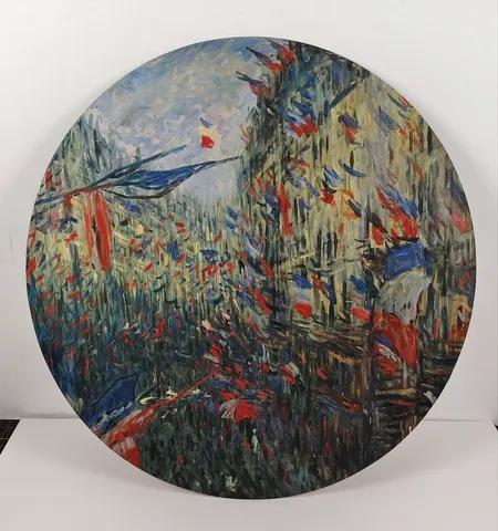 Circular Decorative Oil Painting Plate 15