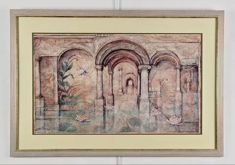 Arches & Lilies – Reproduction Open Lithograph Print