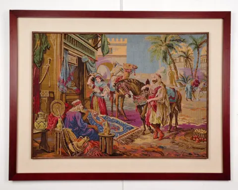 Belgian Vintage Woven Tapestry Reproduction