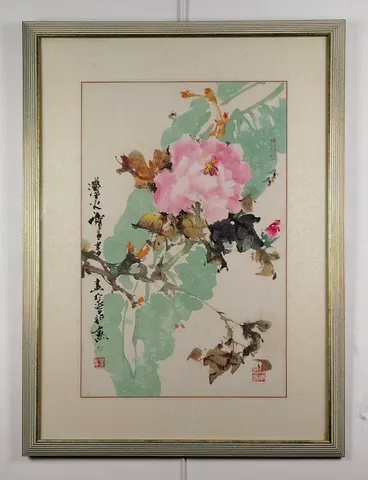 Chinese Ink Watercolor Floral I