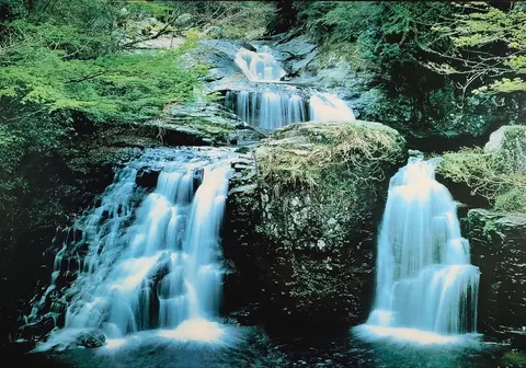 Cascading Serenity – Waterfall Poster Print