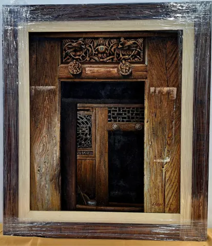 Antique Handcrafted Wood Door