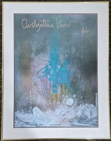 Framed Reproduction Lithograph Print  - Civilizations Know