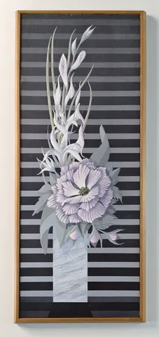 Lavender Bloom Vase II – Lithograph Print