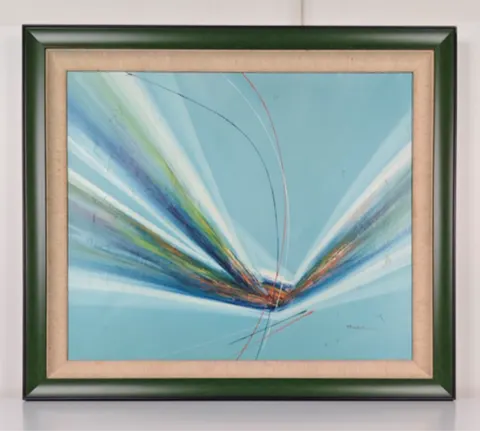 Framed Oil Painting - Radiance in Motion