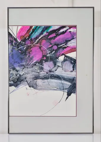 Offset Lithograph Print – Abstract Right Panel