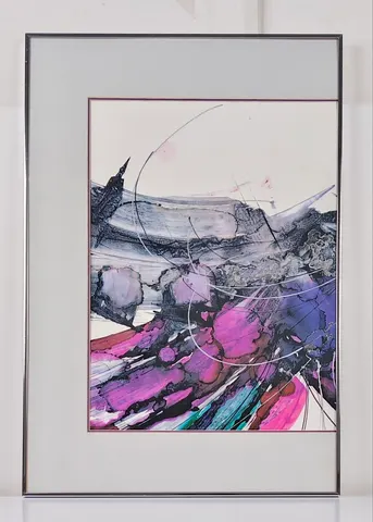 Offset Lithograph Print – Abstract Left Panel