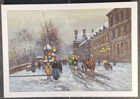 Impressionist City Street Scene – Reproduction Oil Painting