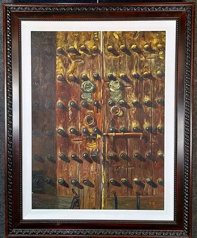 Antique Doorway – Oil Painting by Yong Sheng (1999)