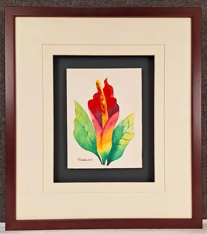 Watercolor Botanical – Philodendron by Kim Peng (Framed)