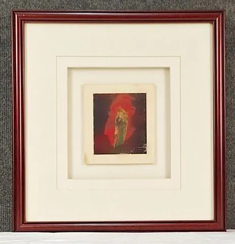 PROMORM88 Abstract Expression III – Watercolor, Signed, Framed with Triple Matting