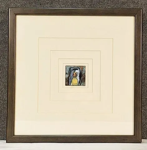PROMORM88 Framed Collage Abstract Enamel Art I