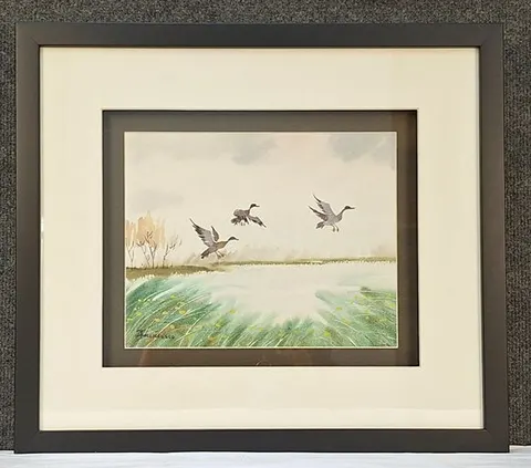 Framed Watercolor -Spring Uplift by Francesco