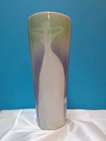 Multicolor Abstract Female Silhouette Ceramic Vase