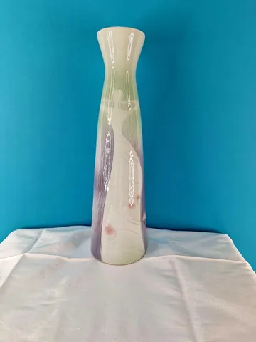 Multicolor Abstract Female Silhouette Ceramic Vase