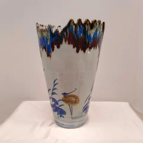 Hand-Painted Ceramic Vase