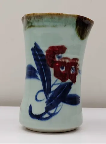 Hand-Painted Ceramic Vase