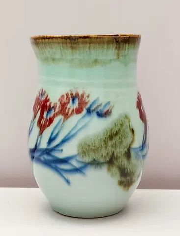 Hand-Painted Ceramic Vase