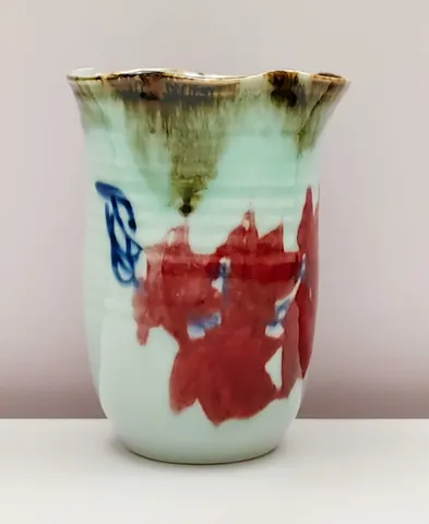 Hand-Painted Ceramic Vase