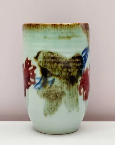 Hand-Painted Ceramic Vase