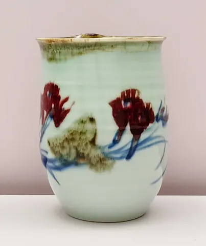 Hand-Painted Ceramic Vase