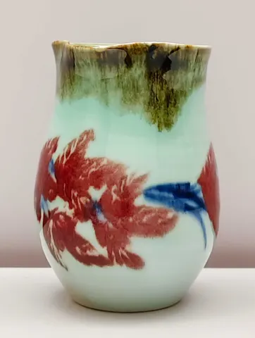 Hand-Painted Ceramic Vase