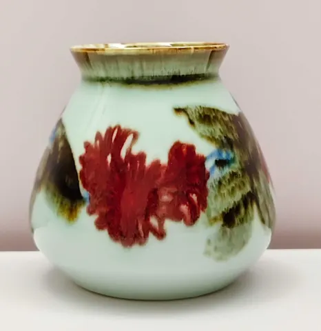 Hand-Painted Ceramic Vase