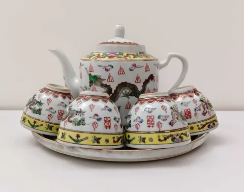 Jingdezhen Green Dragon Tea Set - 2