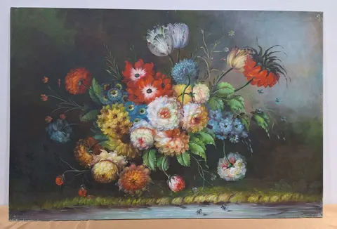 Timeless Vintage Blooms Oil Painting V