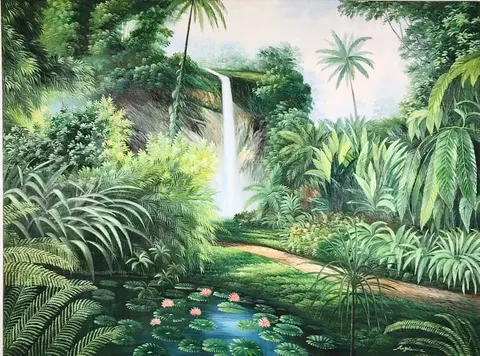 Waterfall in Rainforest