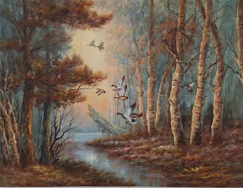 Mallard Duck Flying Above