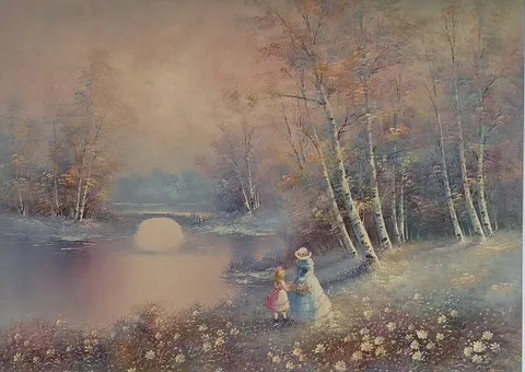 Woman/Child by the River